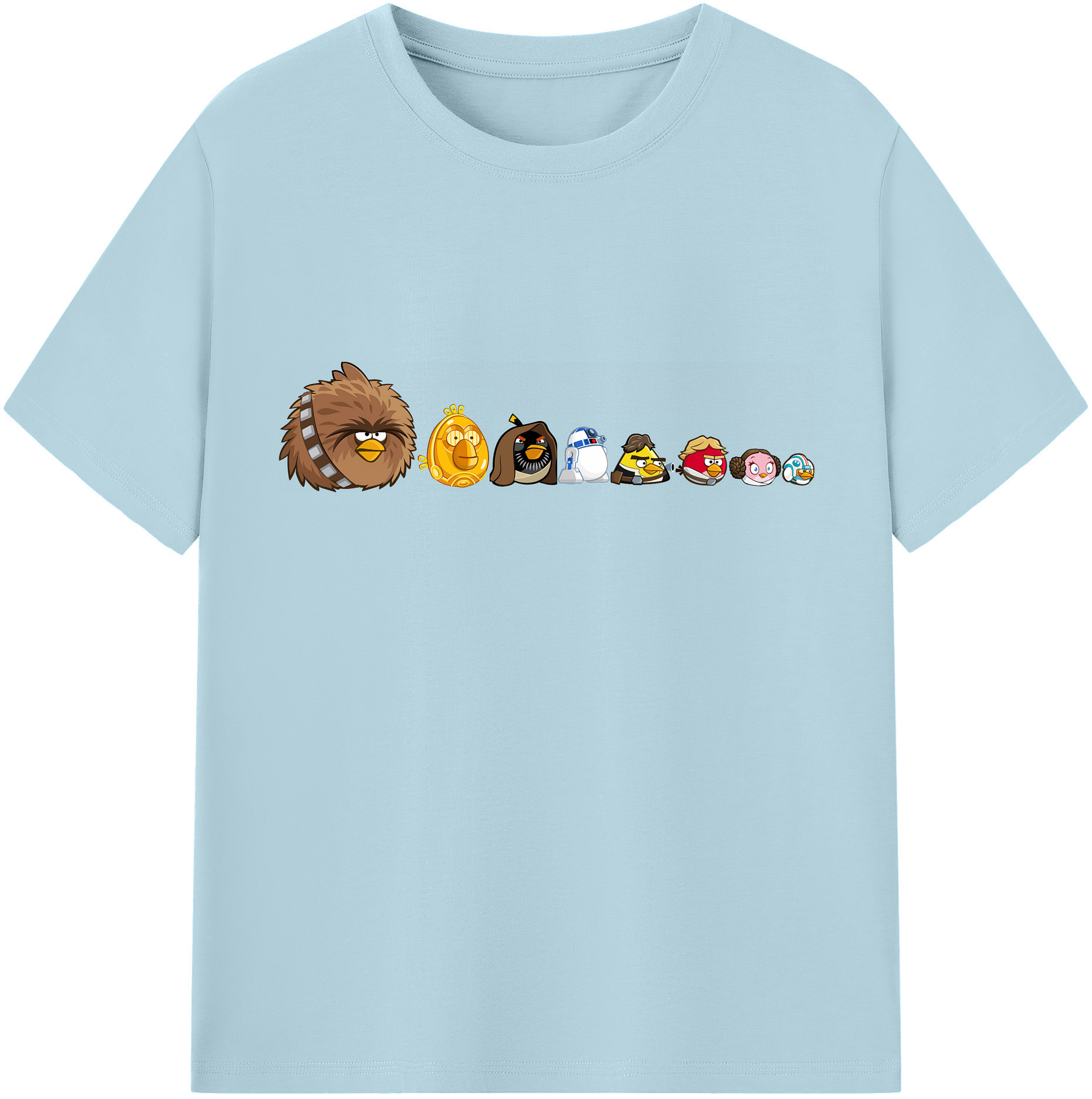 （画像用） Angry Birds アングリーバード 綿100％半袖Tシャツ（フロントプリント）